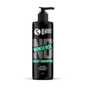 Beardo Nonsense Daily Shampoo with tea tree peppermint and charcoal