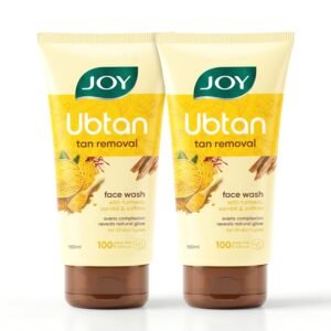 Joy Ubtan tan removal face wash with turmeric, sandal and saffron