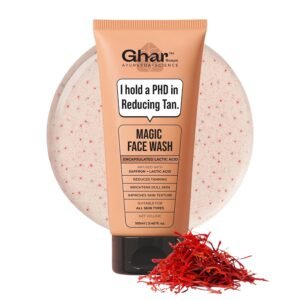 Ghar Soaps Magic Face Wash with saffron and lactic acid for brightening and improving skin texture