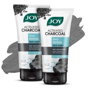 JOY Activated Charcoal Deep Detox Face Wash with niacinamide for normal to oily skin