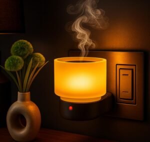 PANCA Electric Kapoor Dani with Night Lamp | Camphor Diffuser & Aroma Oil Burner